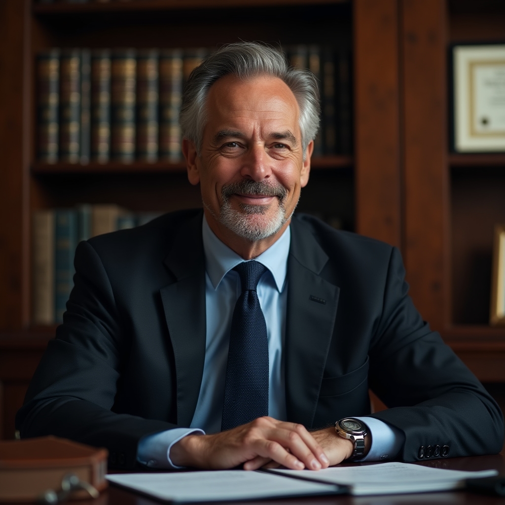 Vaultora compliance professional reviewing documents in a formal office environment